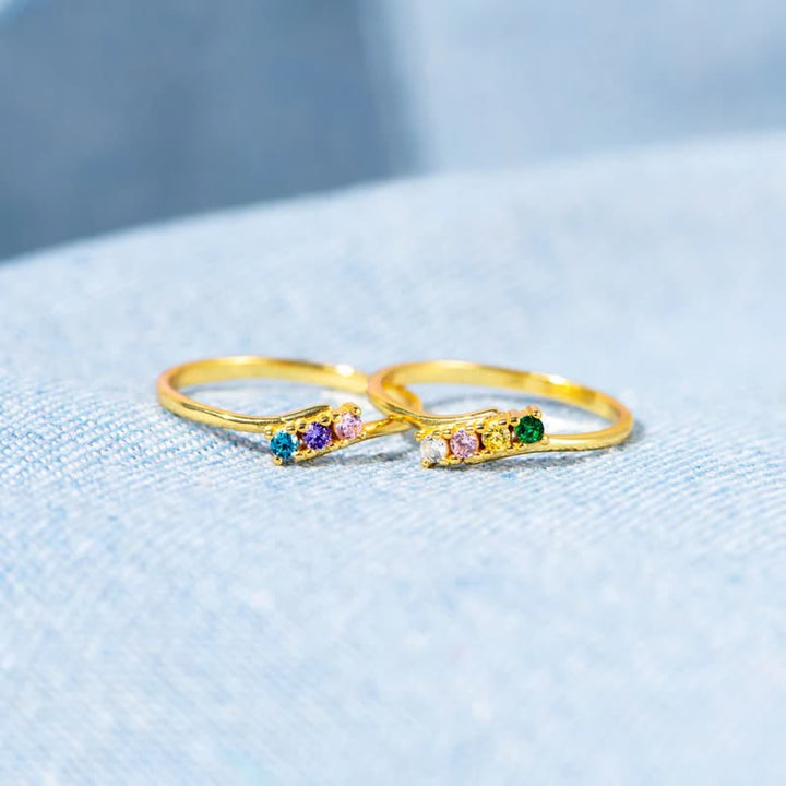 Bague Olivenorma en argent sterling S925 avec pierre de naissance et diamant, ornée d'une carte cadeau. - image 15
