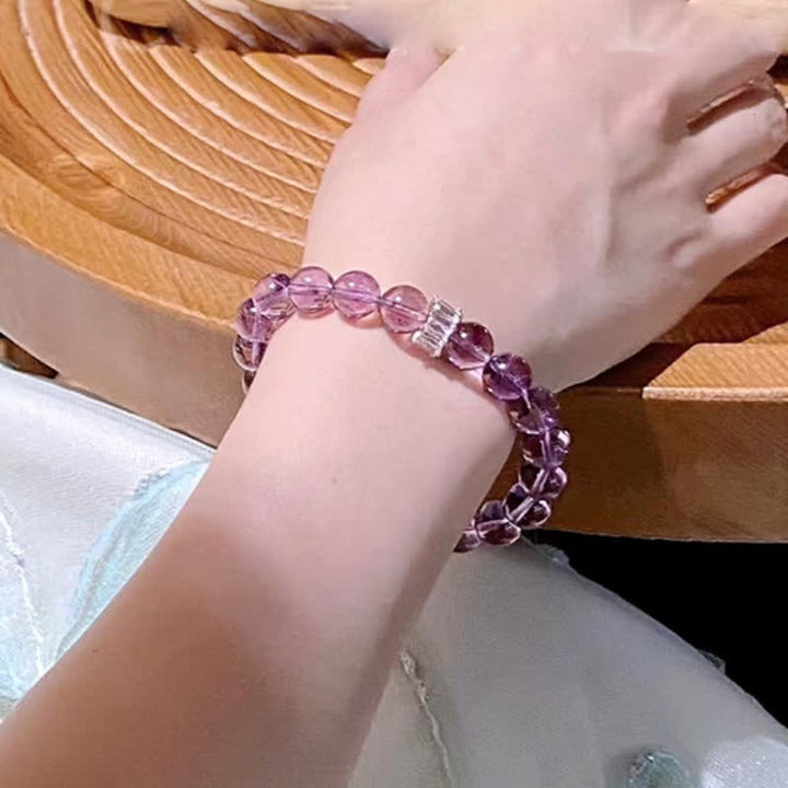 Bracelet en perles d'améthyste naturelle Olivenorma « Previewer »