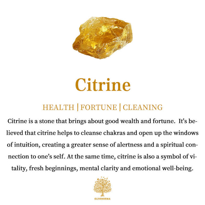 Attrape-rêves en plumes tressées avec perles en cristal transparent citrine Olivenorma