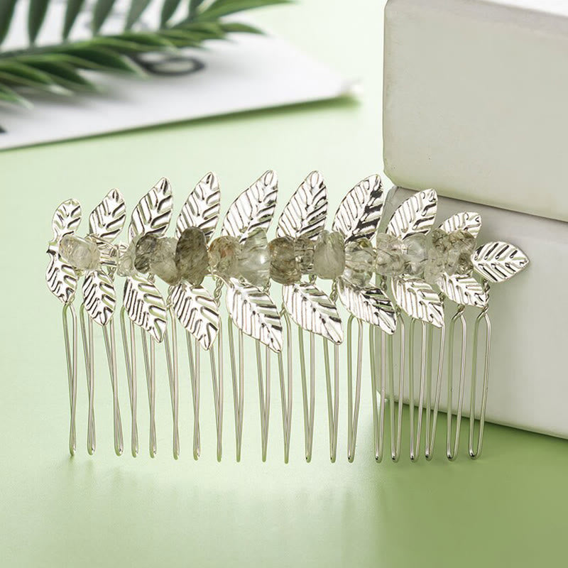 Peignes à cheveux en cristal naturel Olivenorma 