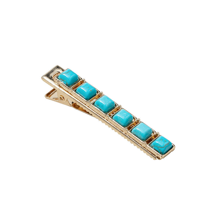 Olivenorma Lot de 4 épingles à cheveux turquoise vintage 