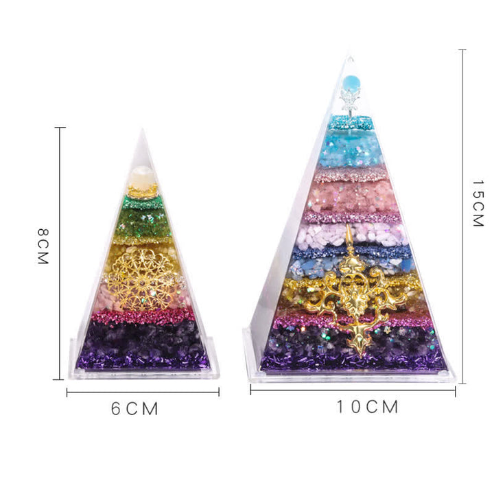 Pyramide d'orgone longue et pointue en pierre naturelle Olivenorma Energy
