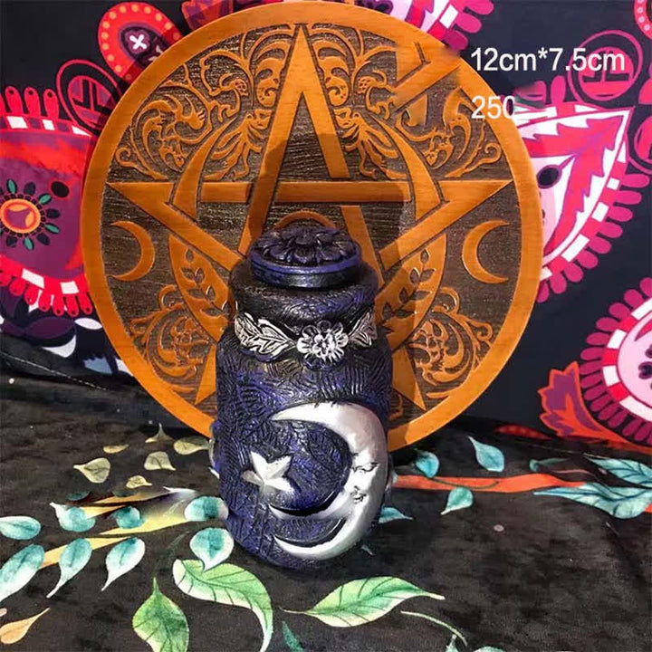 Ornement de bouteille en résine Olivenorma, déesse de la lune et papillon, décoration Wicca