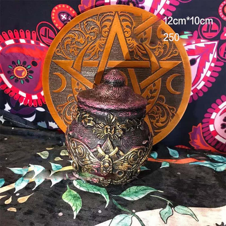 Ornement de bouteille en résine Olivenorma, déesse de la lune et papillon, décoration Wicca