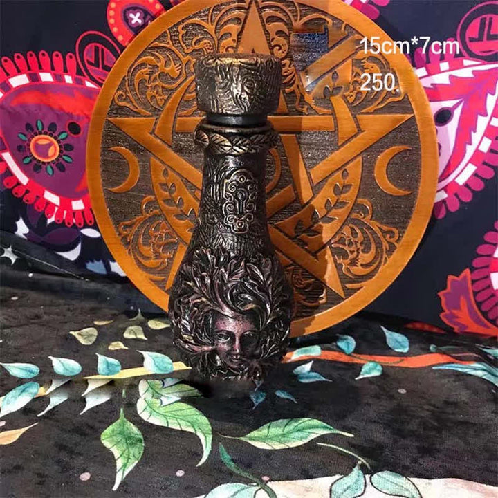 Ornement de bouteille en résine Olivenorma, déesse de la lune et papillon, décoration Wicca