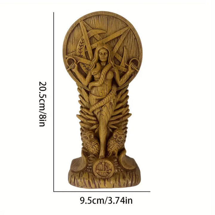 Statue de sorcière Lilith en résine Olivenorma Décoration païenne