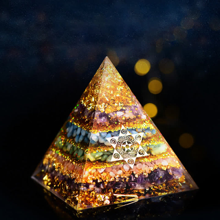Protection intégrale Olivenorma - Quatre types de pierres Pyramide d'orgone 