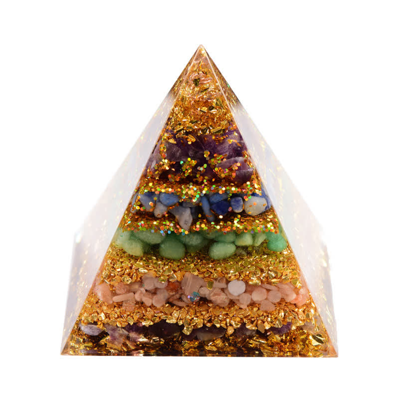 Pyramide d'orgone en pierre naturelle Olivenorma « Protection intégrale »