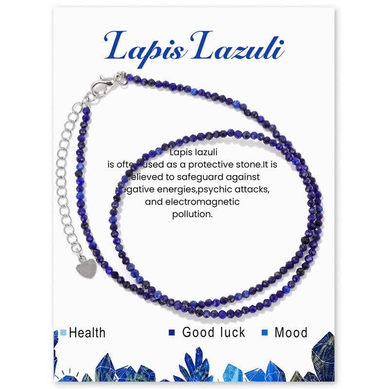 Collier de clavicule fine en perles de pierre cardée Olivenorma