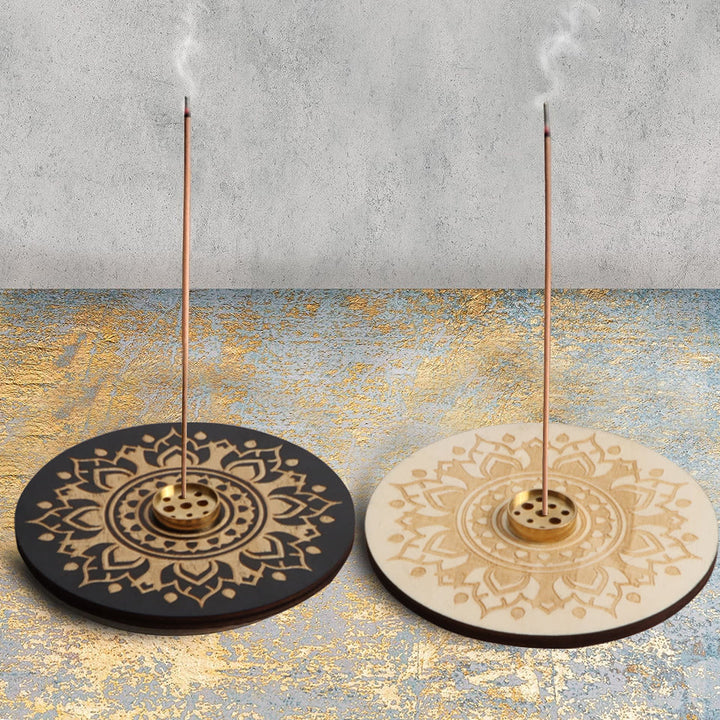 Porte-encens en bois Olivenorma Lotus Purity