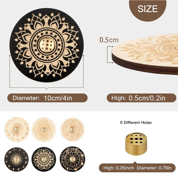 Porte-encens en bois Olivenorma Lotus Purity