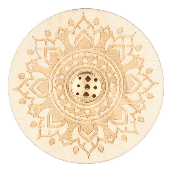 Porte-encens en bois Olivenorma Lotus Purity