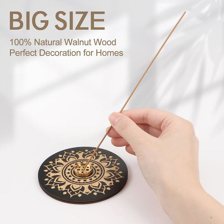 Porte-encens en bois Olivenorma Lotus Purity