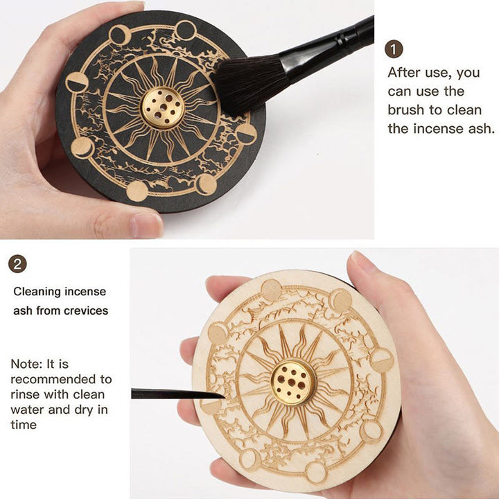 Porte-encens en bois Olivenorma Lotus Purity
