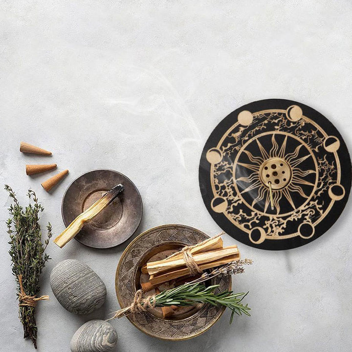 Porte-encens en bois Olivenorma Lotus Purity