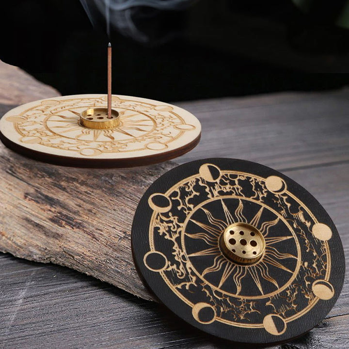 Porte-encens en bois Olivenorma Lotus Purity