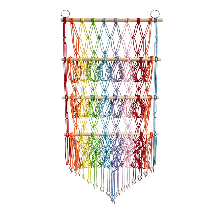 Support de rangement mural pour poupées en corde de coton fait main Olivenorma