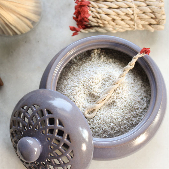 Bol de purification en cristal céramique Mandala Olivenorma