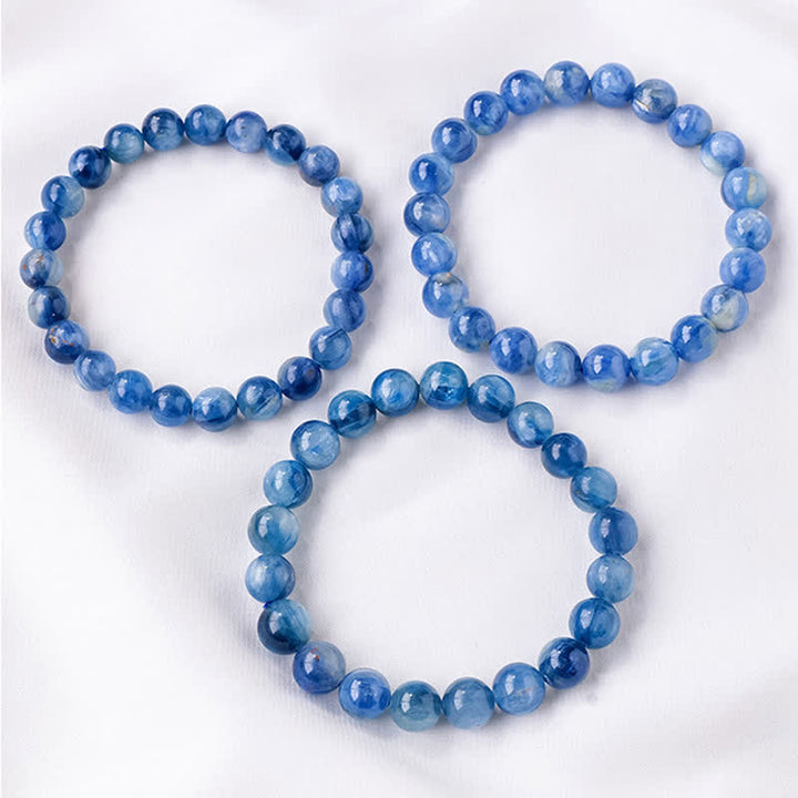 Bracelet en perles de cyanite naturelle Olivenorma 8/9 mm 