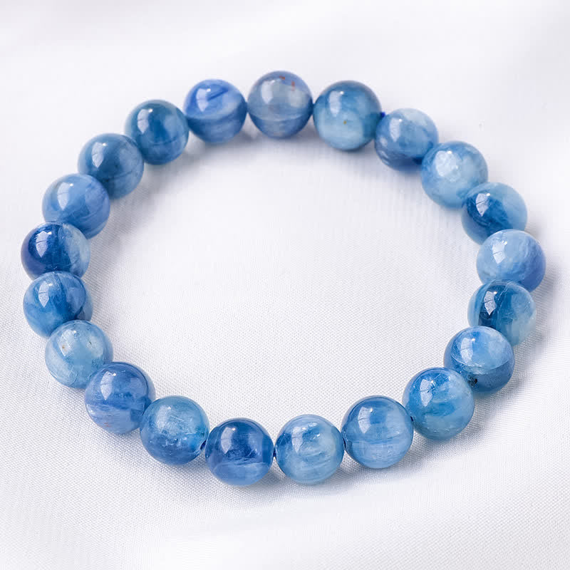 Bracelet en perles de cyanite naturelle Olivenorma 8/9 mm 