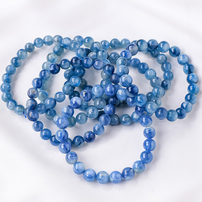 Bracelet en perles de cyanite naturelle Olivenorma 8/9 mm 