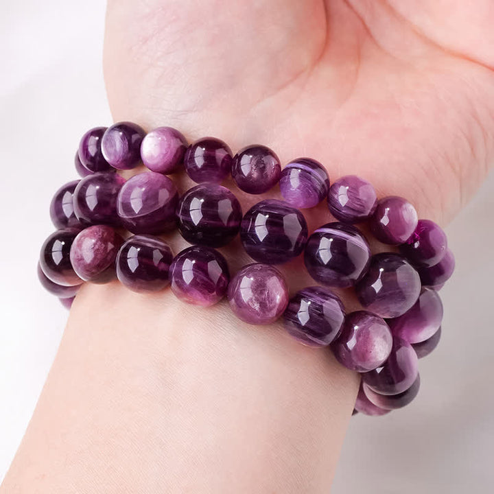 Bracelet en perles d'améthyste naturelle Olivenorma 9/12 mm 