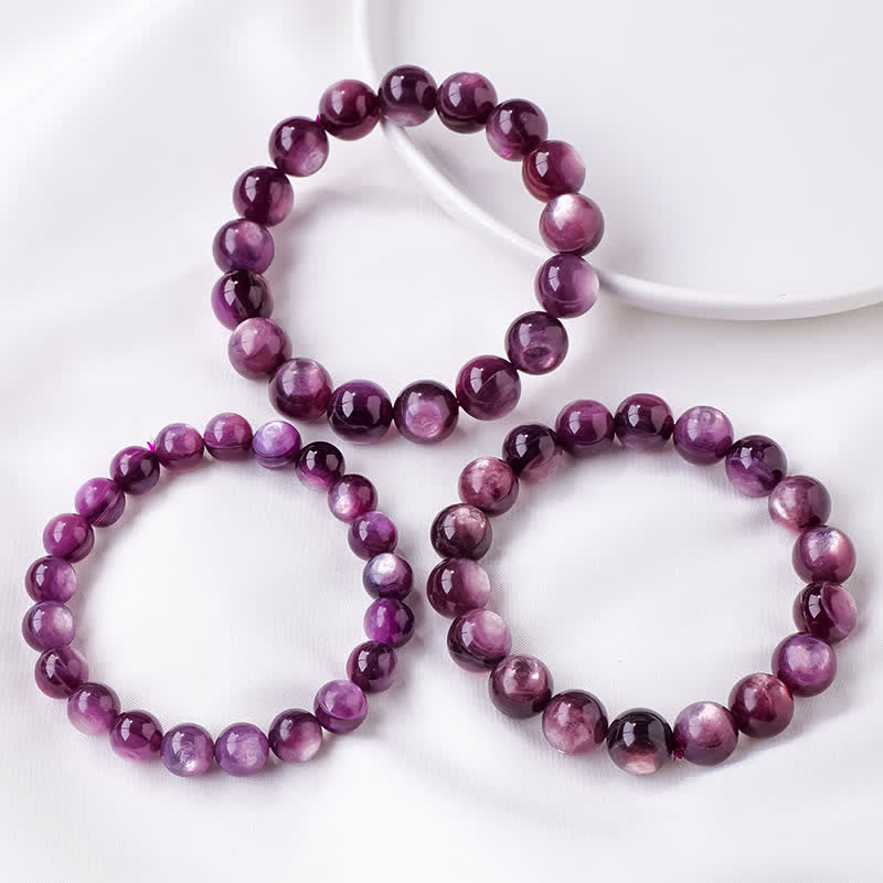 Bracelet en perles d'améthyste naturelle Olivenorma 9/12 mm 