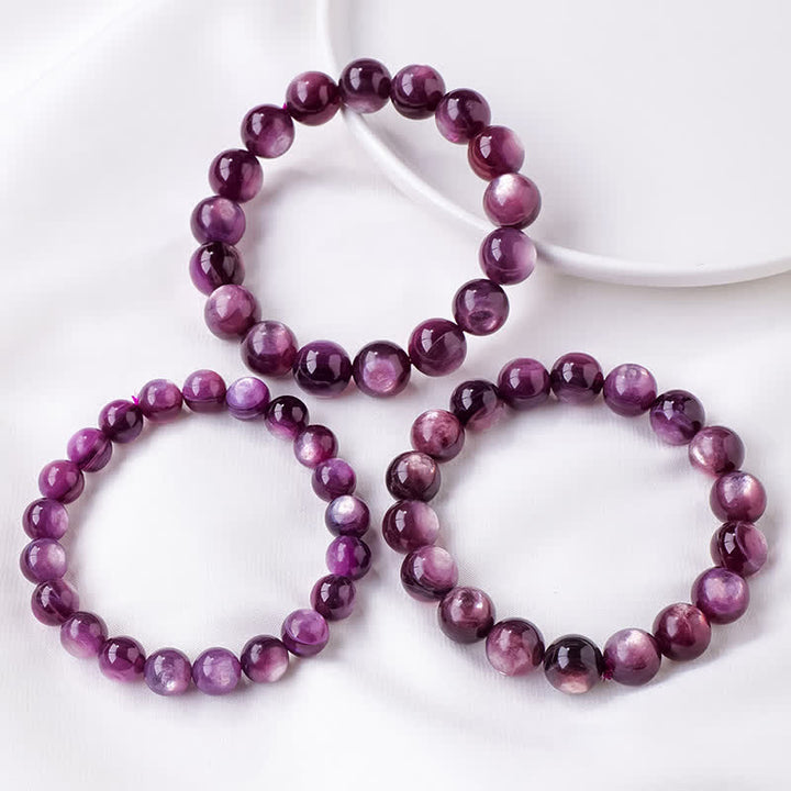 Bracelet en perles d'améthyste naturelle Olivenorma 9/12 mm 