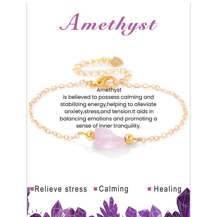 Bracelet pendentif en pierre brute irrégulière naturelle Olivenorma 