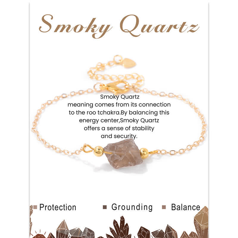 Bracelet pendentif en pierre brute irrégulière naturelle Olivenorma 