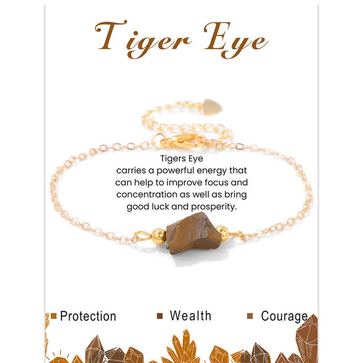 Bracelet pendentif en pierre brute irrégulière naturelle Olivenorma 
