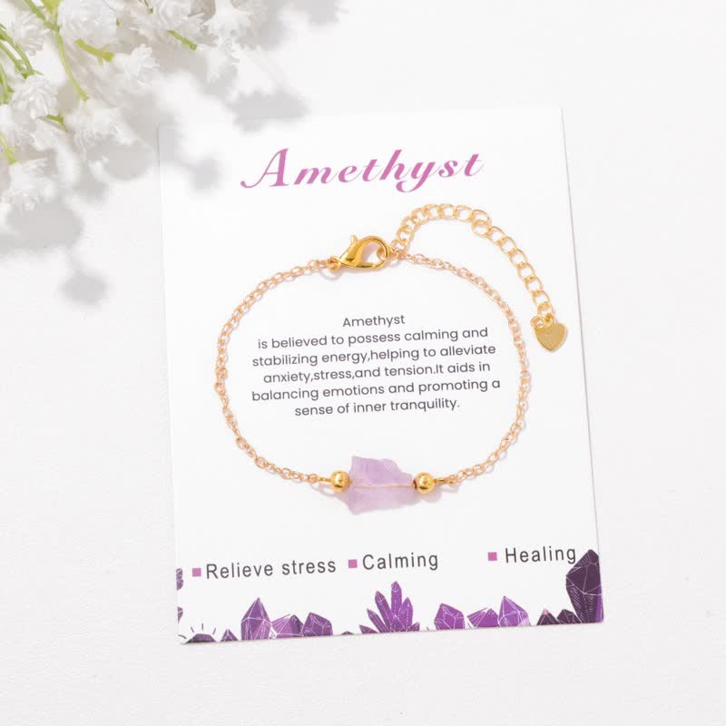 Bracelet pendentif en pierre brute irrégulière naturelle Olivenorma 