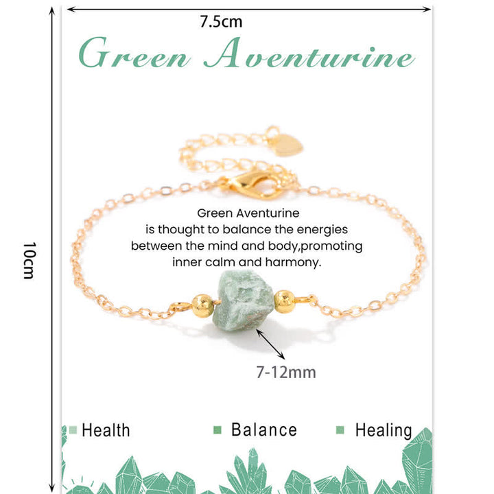 Bracelet pendentif en pierre brute irrégulière naturelle Olivenorma 
