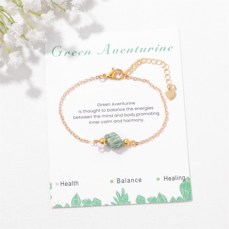 Bracelet pendentif en pierre brute irrégulière naturelle Olivenorma 