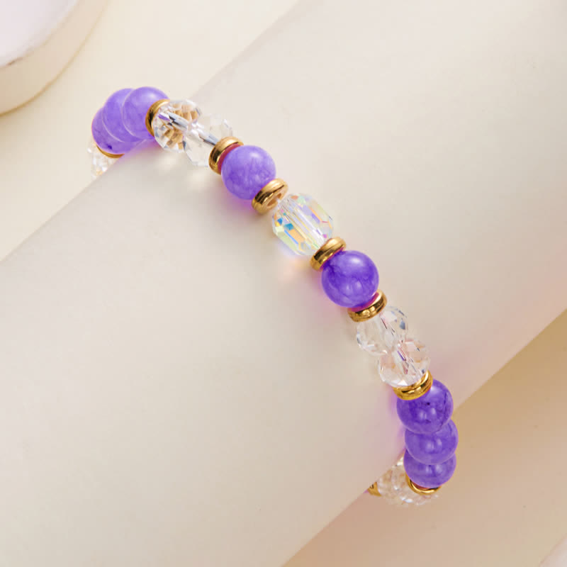 Bracelet en cristal naturel coloré Olivenorma avec douze signes du zodiaque 