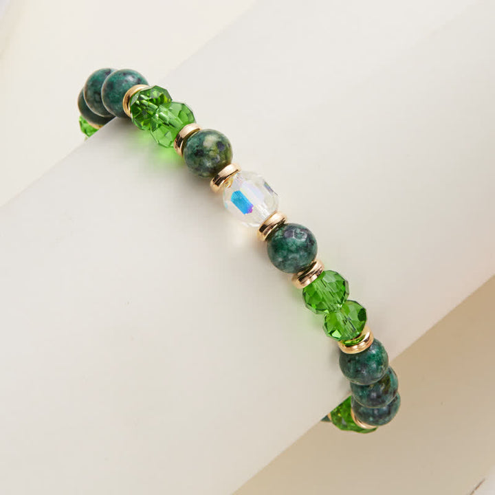 Bracelet en cristal naturel coloré Olivenorma avec douze signes du zodiaque 