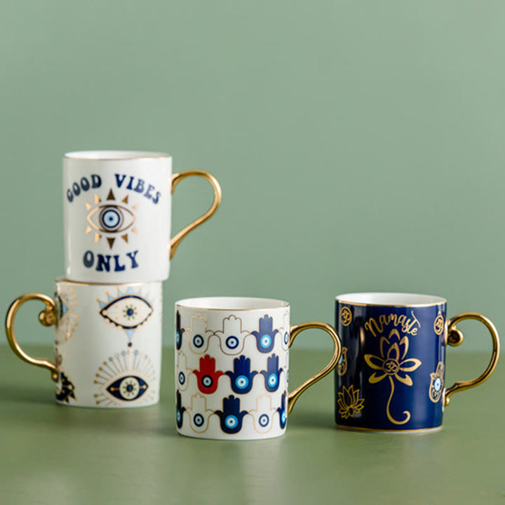 Tasse à café en céramique Olivenorma Evil Eye