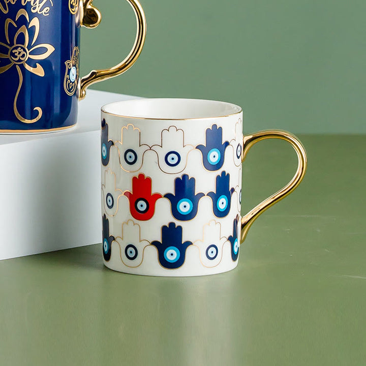 Tasse à café en céramique Olivenorma Evil Eye