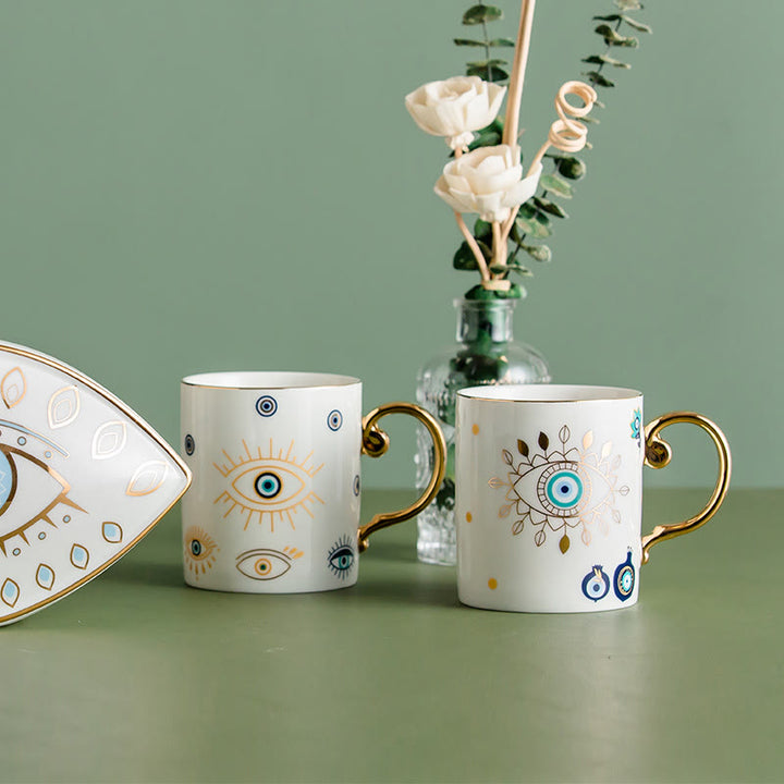 Tasse à café en céramique Olivenorma Evil Eye