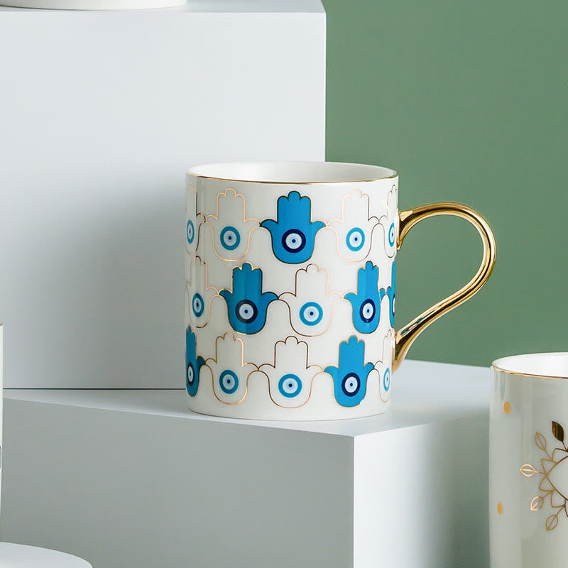 Tasse à café en céramique Olivenorma Evil Eye