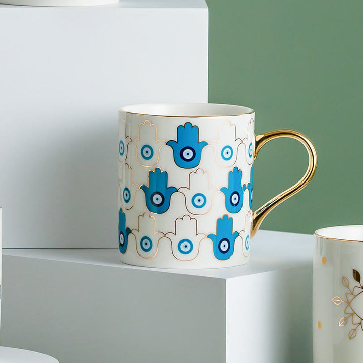 Tasse à café en céramique Olivenorma Evil Eye