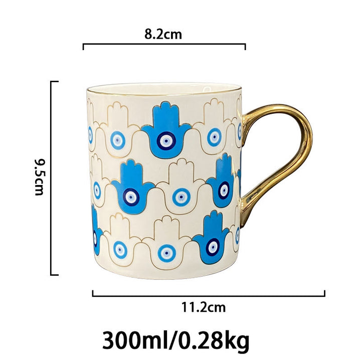 Tasse à café en céramique Olivenorma Evil Eye