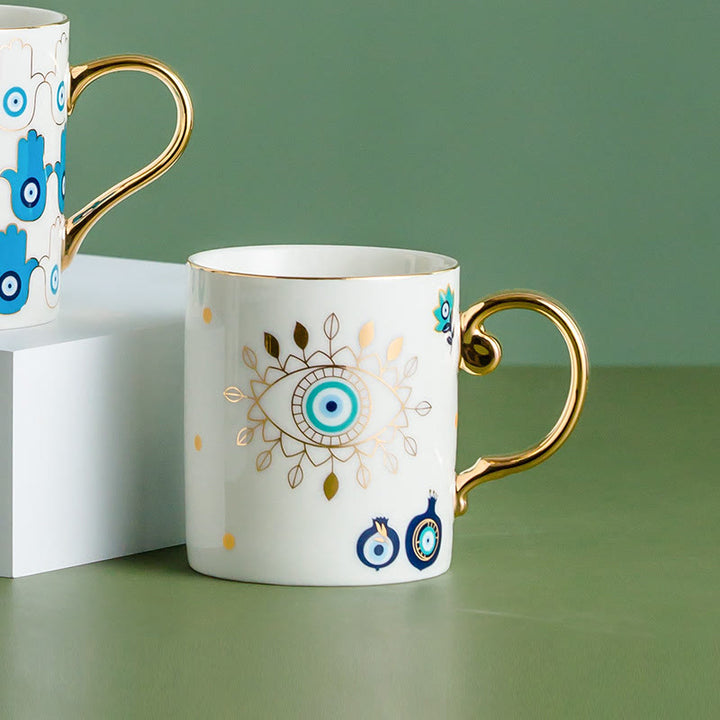 Tasse à café en céramique Olivenorma Evil Eye
