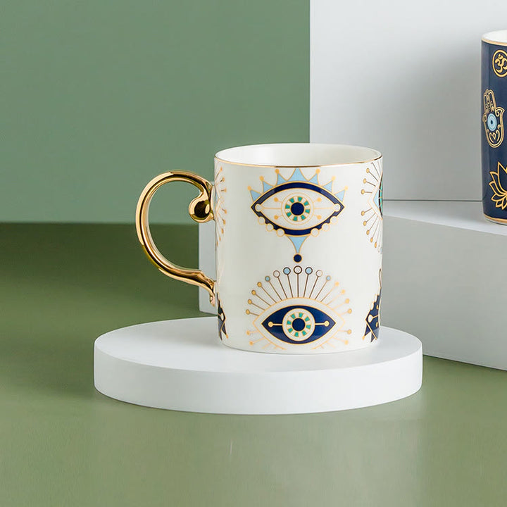 Tasse à café en céramique Olivenorma Evil Eye