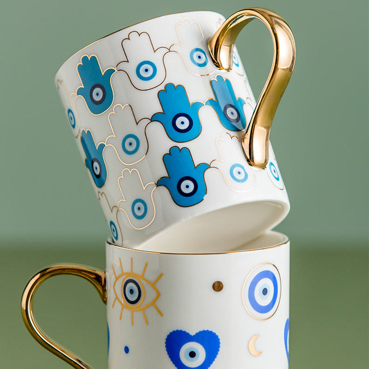 Tasse à café en céramique Olivenorma Evil Eye