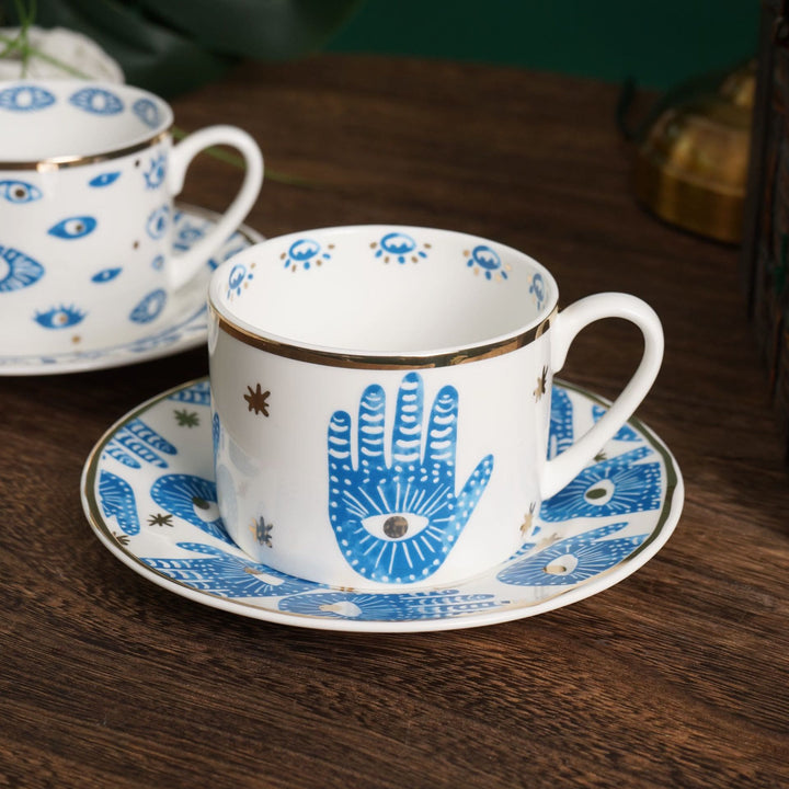 Tasse en céramique avec motif main de Fatima Olivenorma