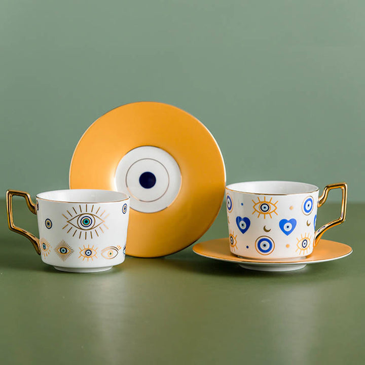 Tasse à café artisanale Olivenorma Yasmeen Evil Eye