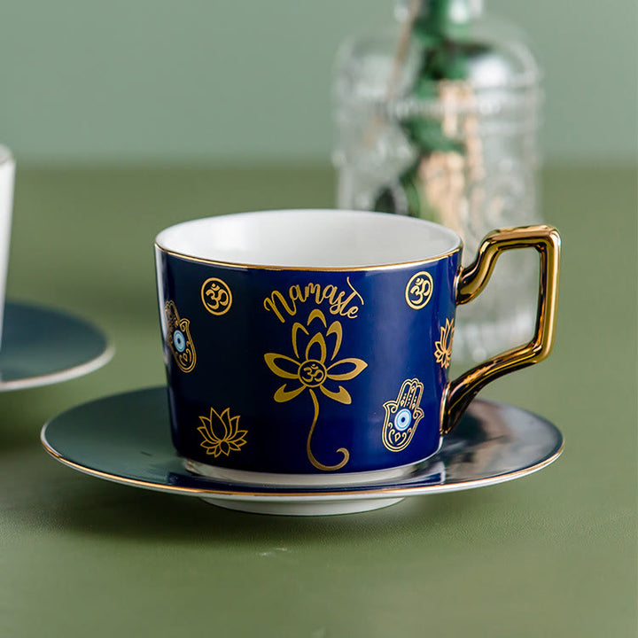 Tasse à café artisanale Olivenorma Yasmeen Evil Eye