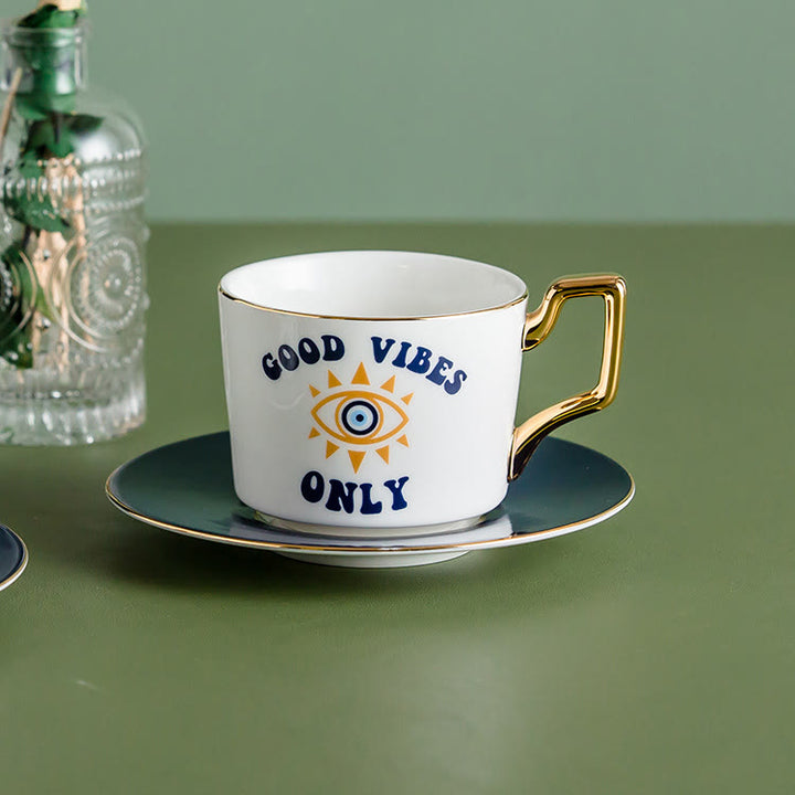 Tasse à café artisanale Olivenorma Yasmeen Evil Eye