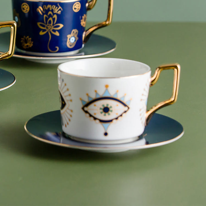 Tasse à café artisanale Olivenorma Yasmeen Evil Eye
